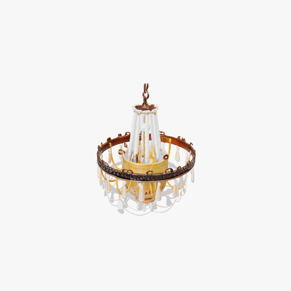 Elegant Crystal Chandelier Model Pack for Interior Design